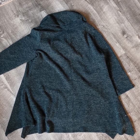 New Directions Women's Teal Cowl Neck Sweater - Picture 5 of 5